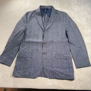 Brooks Brothers Blazer Men's Sz 43R Linen Fitzgerald Fit Sport Coat Suit Jacket